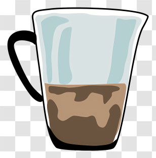 Keywords - Glass Cup With Coffee Illustration Transparent PNG