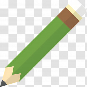 Pencil - Green Cartoon Drawing Of A Pencil Transparent PNG
