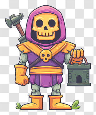 Decayed Skeletor - Skeleton Warrior With Lantern Transparent PNG