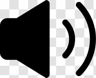 Clip Art Loudspeaker Vector Graphics - Black And White - Notice Transparent PNG