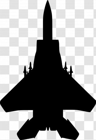 Airplane McDonnell Douglas F-15 Eagle General Dynamics F-16 Fighting Falcon Fighter Aircraft - Silhouette - Jet Transparent PNG
