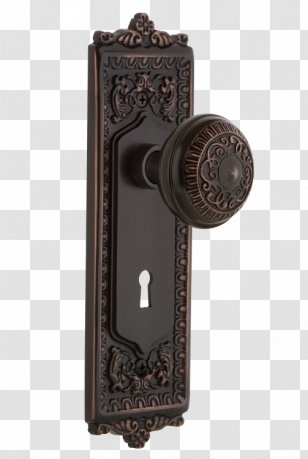 Door Handle Mortise Lock Egg-and-dart Bronze - Key Transparent PNG