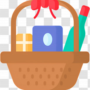 Food Gift Baskets - Gift Basket Icon Transparent PNG