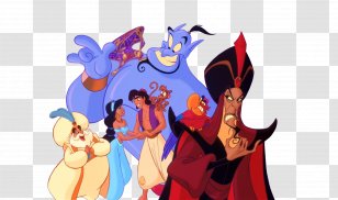 Genie Princess Jasmine Aladdin Jafar Cartoon - Art Transparent PNG