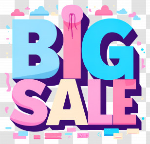 Big Sale - Big Sale Promotional Text Transparent PNG