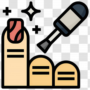 Nail Salons - Nail Polish And Manicure Illustration Transparent PNG