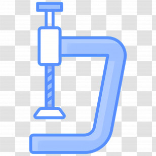 Clamp - Illustrated Blue Clamp Tool Transparent PNG