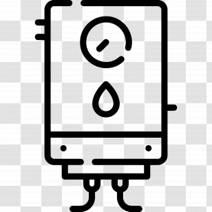Water Heater - Boiler With Gauge Icon Transparent PNG