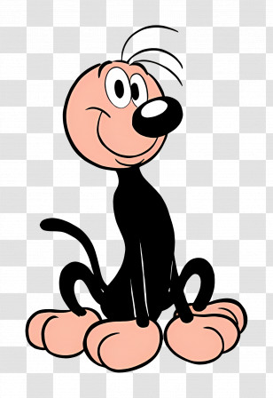 Pflip - Cartoon Dog With Big Eyes Transparent PNG