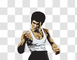 Martial Arts Striking Thoughts Bruce Lee's Fighting Method 1080p Wallpaper - T Shirt - A Lee Cartoon Style Transparent PNG
