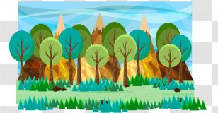 Graphic Design Forest - Plant - Cartoon Transparent PNG