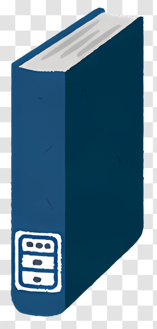 Book - Blue Book With White Symbol Transparent PNG