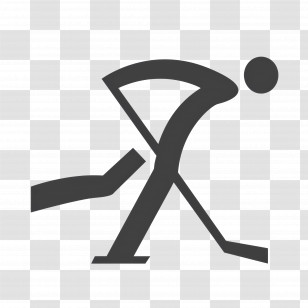 Olympic Sport - Hockey Player Icon Transparent PNG