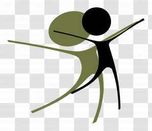 Stick Figure Jumping - Dancing Stick Figures Illustration Transparent PNG