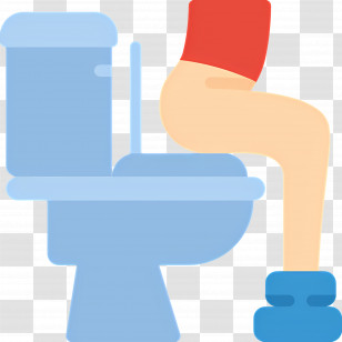 Constipation - Person Sitting On Toilet Illustration Transparent PNG