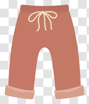 Cloth - Brown Drawstring Pants Transparent PNG