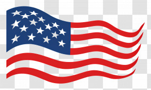 Independence Day - American Flag Graphic Illustration Transparent PNG