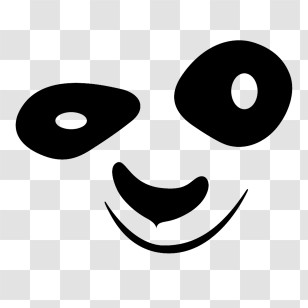 Bear Logo - Cute Panda Face Illustration Transparent PNG