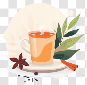 Masala Chai Tea - Cozy Cup Of Spiced Tea Transparent PNG