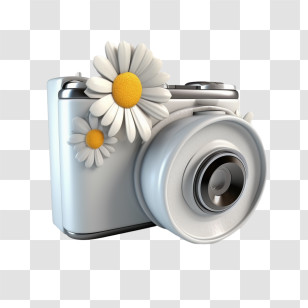 Camera
 - Camera Decorated With Flowers Transparent PNG