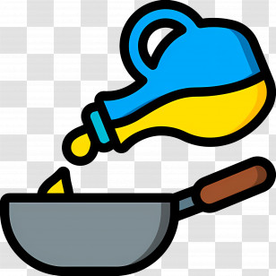 Cooking Oil - Pouring Oil Into Wok For Cooking Transparent PNG