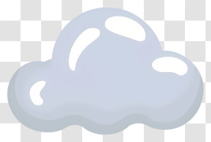 Cartoon - Gray Cloud Cartoon Illustration Transparent PNG