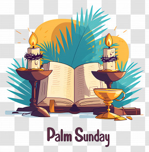 Palm Sunday - Palm Sunday Celebration Illustration Transparent PNG
