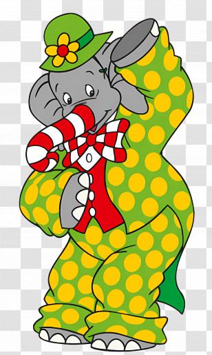Benjamin Blumchen - Elephant In Clown Costume Cartoon Transparent PNG