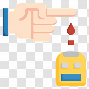 Blood Sugar - Hand With Medicine Dropper Transparent PNG