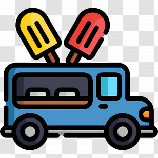 Food Truck - Ice Cream Truck Icon Transparent PNG