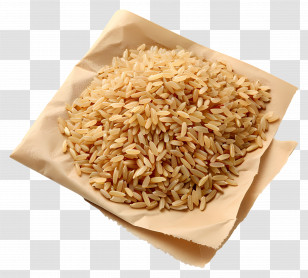 Brown Rice - Brown Rice On Paper Transparent PNG