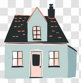 House - Small Cute Doodle House Transparent PNG