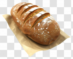 Whole Wheat Bread - Freshly Baked Loaf Of Bread Transparent PNG