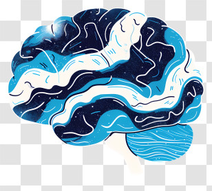Brain Mind - Galaxy Brain Illustration Transparent PNG