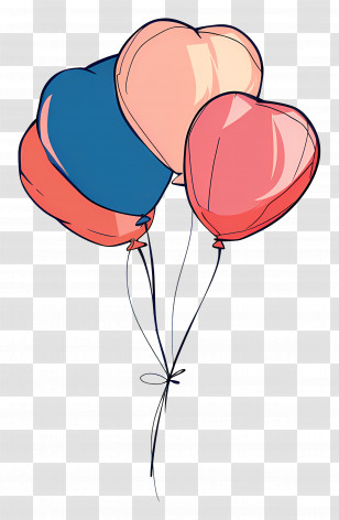 Balloons - Colorful Heart Balloons For Special Occasions Transparent PNG
