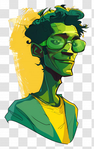 Cartoon People - Man With Glasses Illustration Transparent PNG