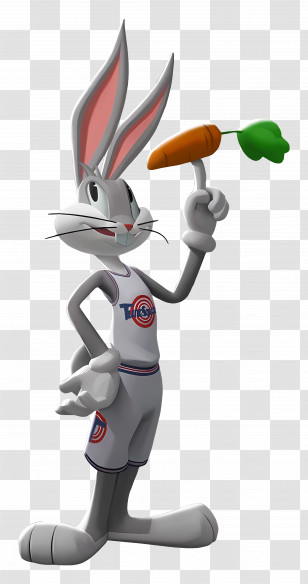 Bugs Bunny - Cartoon Rabbit Ready For Game Transparent PNG