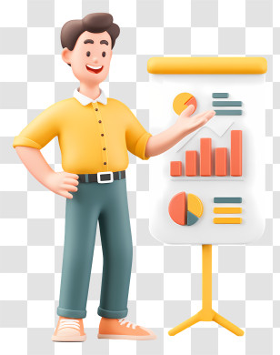 Business Report Presentation - Businessman Giving Presentation Transparent PNG