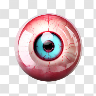Halloween Eyeball - Realistic Anatomical Illustration Of Human Eyeball Transparent PNG