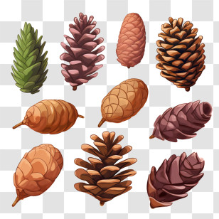 Pinecone - Natural Pine Cones Collection Transparent PNG