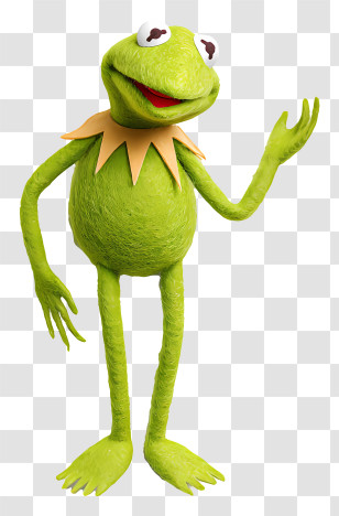 Kermit The Frog - Green Frog Cartoon Character Transparent PNG