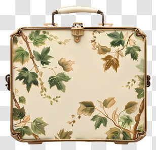 Luggage - Leafy Briefcase With Greenery Transparent PNG