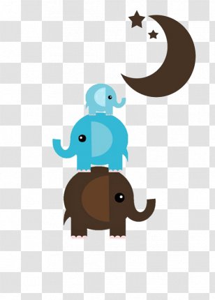 Elephant Infant Diaper - Cartoon Baby Transparent PNG