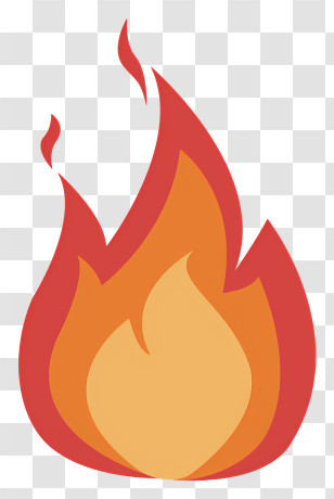 Fire - Bright Red And Yellow Fire Flame Illustration Transparent PNG