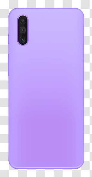 Purple Phone - Purple Smartphone Back With Camera Transparent PNG