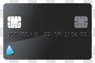 Black Credit Card - Black Credit Card Illustration Transparent PNG
