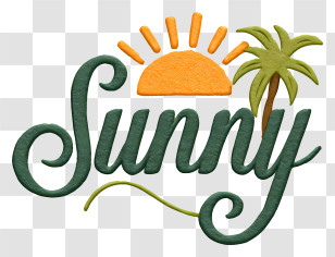 Sunny Logo - Sunny Script Logo Transparent PNG