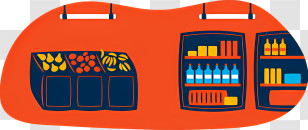 Icon - Grocery Store With Fresh Produce Transparent PNG