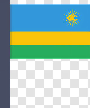 Rwanda Flag - Rwanda National Flag Transparent PNG