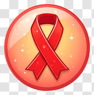 Red Ribbon Icon - Red Awareness Ribbon Icon Transparent PNG